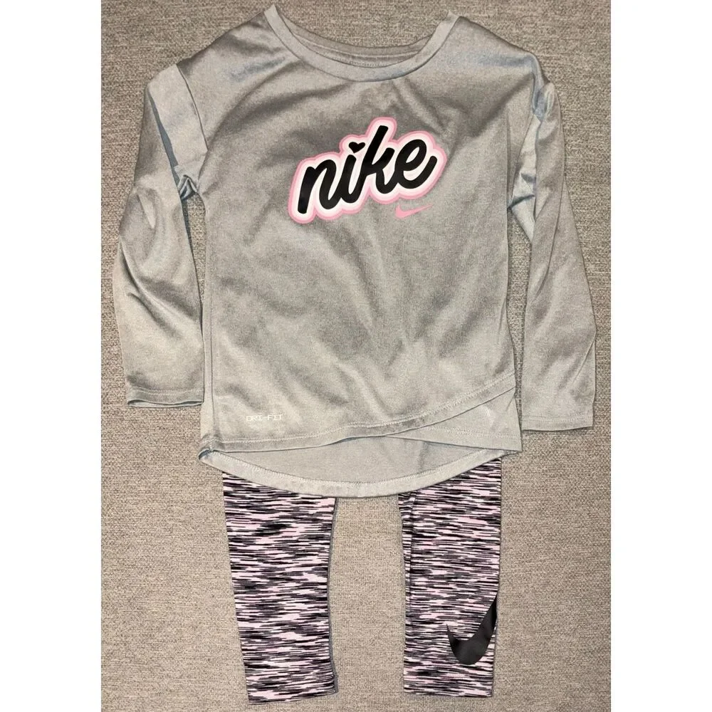 Nike pink outfit size 3T